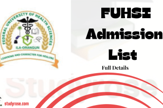 FUHSI Admission List