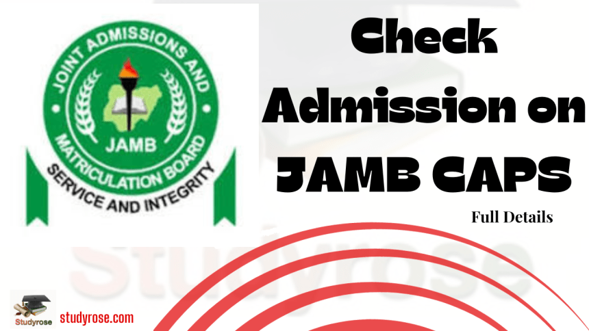 How to Check Admission on JAMB CAPS
